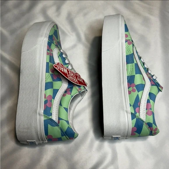 Vans Old Skool Platform Floral Shoes - Picture 6 of 13